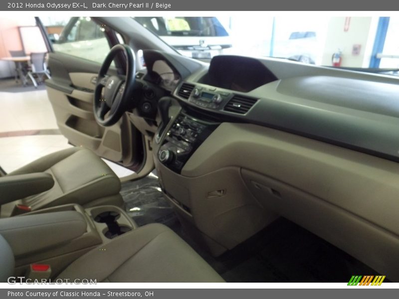 Dark Cherry Pearl II / Beige 2012 Honda Odyssey EX-L
