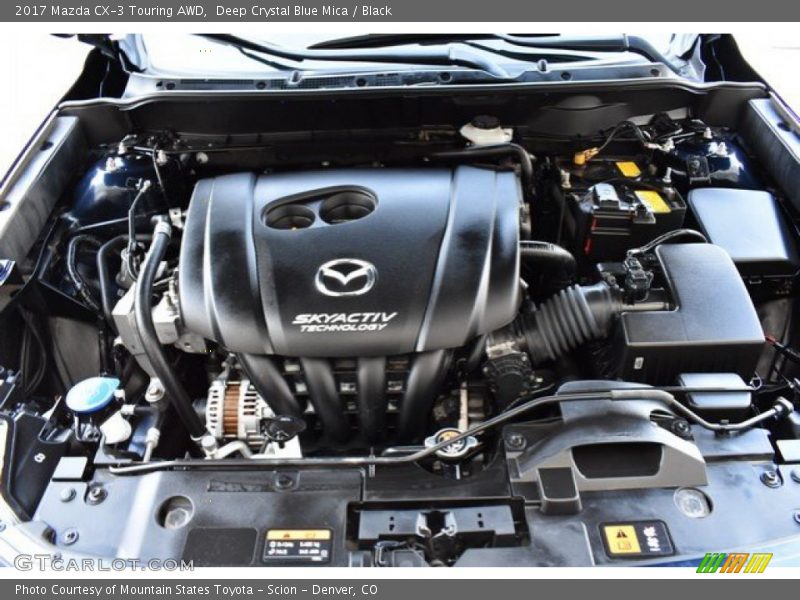 Deep Crystal Blue Mica / Black 2017 Mazda CX-3 Touring AWD