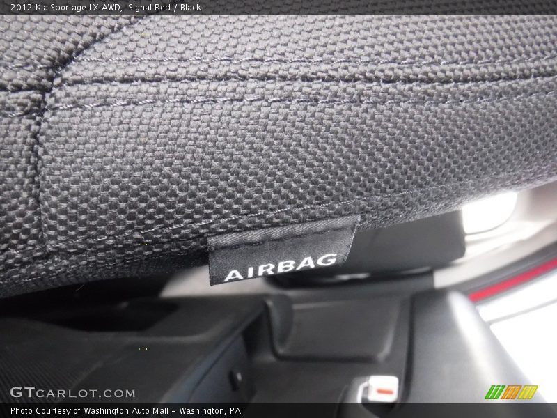 Signal Red / Black 2012 Kia Sportage LX AWD