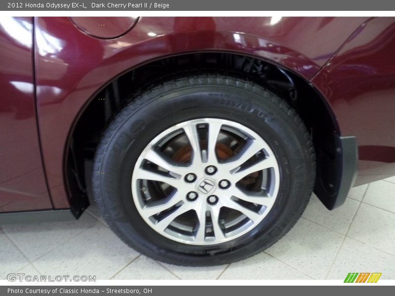 Dark Cherry Pearl II / Beige 2012 Honda Odyssey EX-L