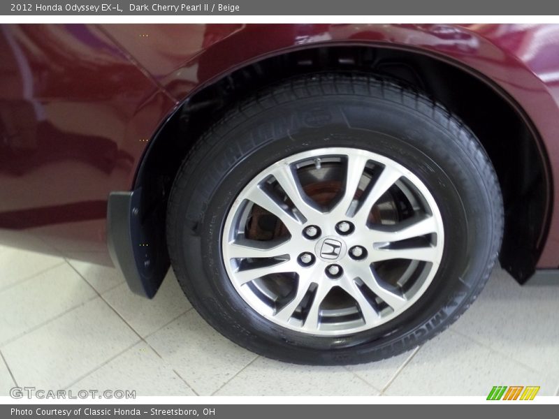 Dark Cherry Pearl II / Beige 2012 Honda Odyssey EX-L