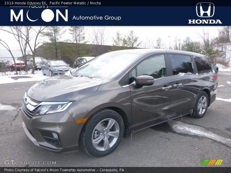 Pacific Pewter Metallic / Mocha 2019 Honda Odyssey EX