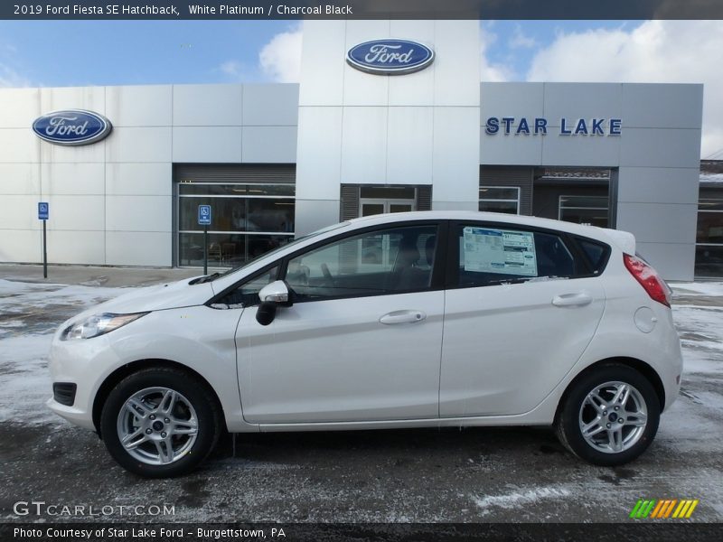 White Platinum / Charcoal Black 2019 Ford Fiesta SE Hatchback