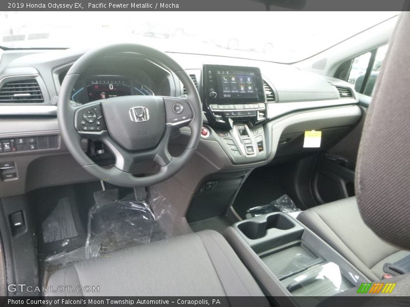 Pacific Pewter Metallic / Mocha 2019 Honda Odyssey EX