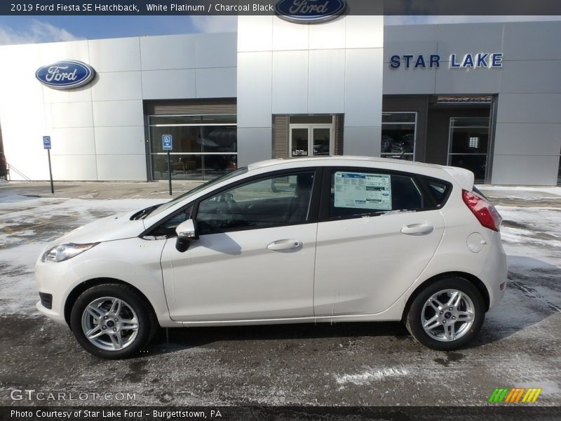 White Platinum / Charcoal Black 2019 Ford Fiesta SE Hatchback