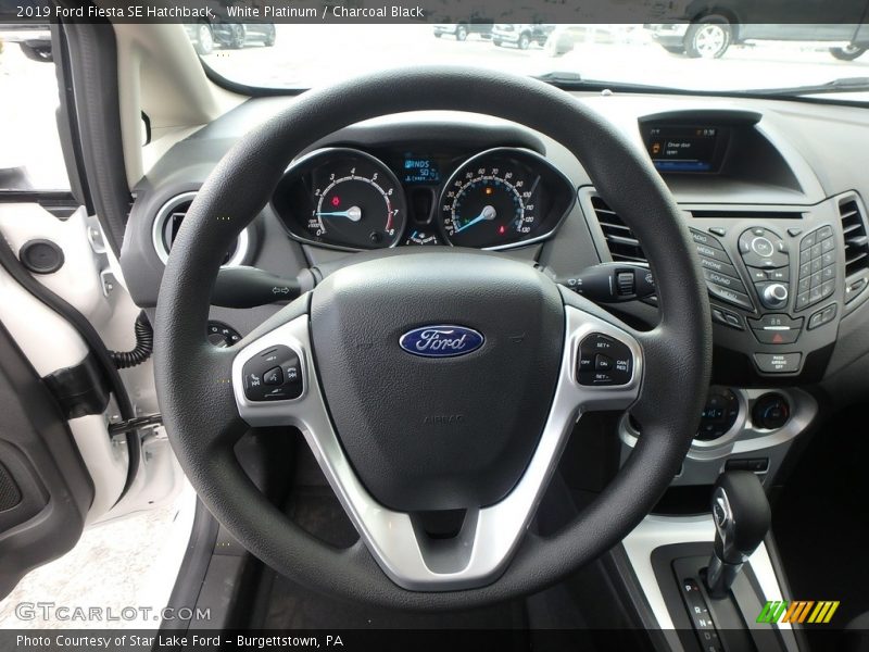 White Platinum / Charcoal Black 2019 Ford Fiesta SE Hatchback