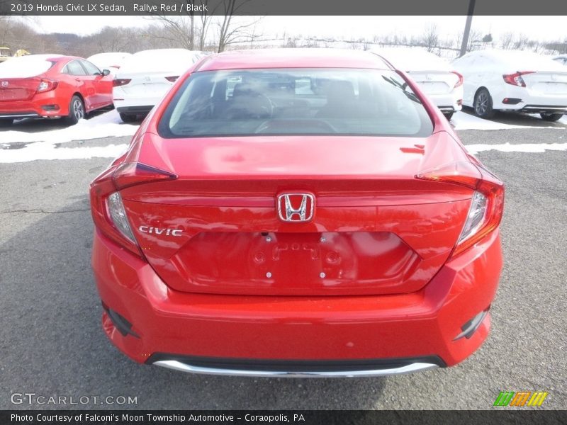 Rallye Red / Black 2019 Honda Civic LX Sedan
