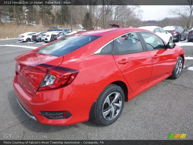 Rallye Red / Black 2019 Honda Civic LX Sedan