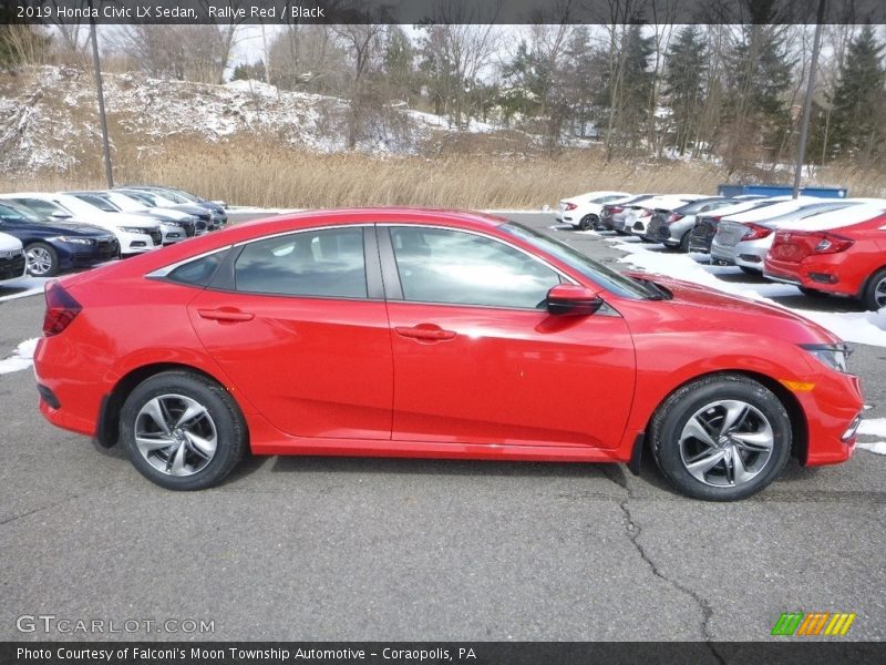 Rallye Red / Black 2019 Honda Civic LX Sedan