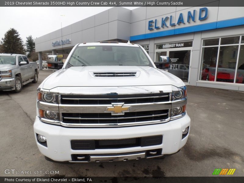 Summit White / High Country Saddle 2019 Chevrolet Silverado 3500HD High Country Crew Cab 4x4