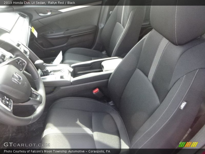 Rallye Red / Black 2019 Honda Civic LX Sedan