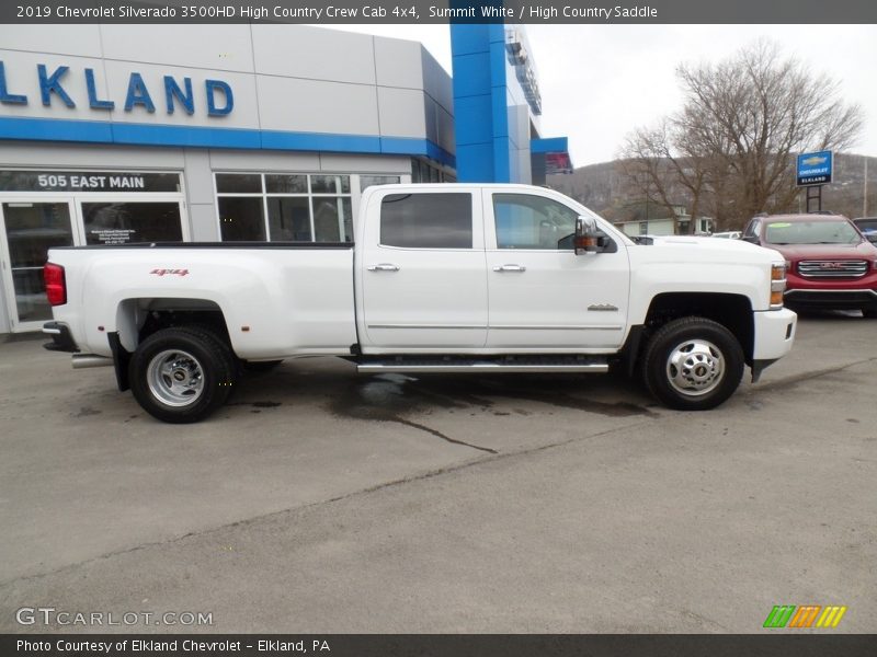 Summit White / High Country Saddle 2019 Chevrolet Silverado 3500HD High Country Crew Cab 4x4