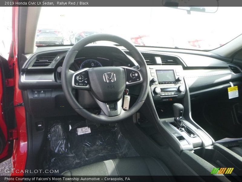 Rallye Red / Black 2019 Honda Civic LX Sedan