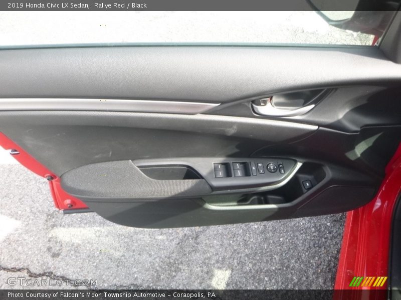Rallye Red / Black 2019 Honda Civic LX Sedan