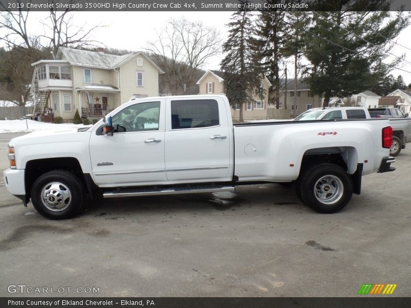 Summit White / High Country Saddle 2019 Chevrolet Silverado 3500HD High Country Crew Cab 4x4