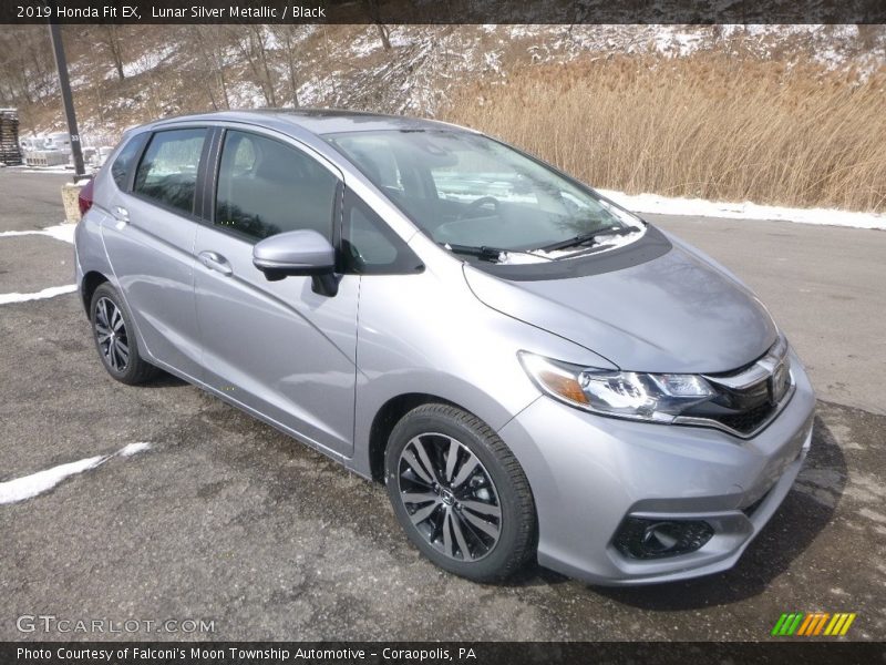 Lunar Silver Metallic / Black 2019 Honda Fit EX