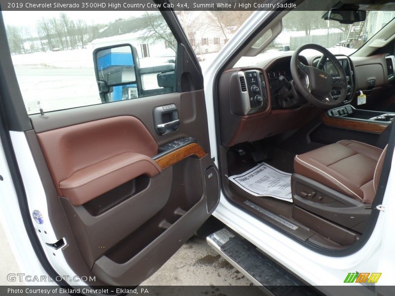 Summit White / High Country Saddle 2019 Chevrolet Silverado 3500HD High Country Crew Cab 4x4
