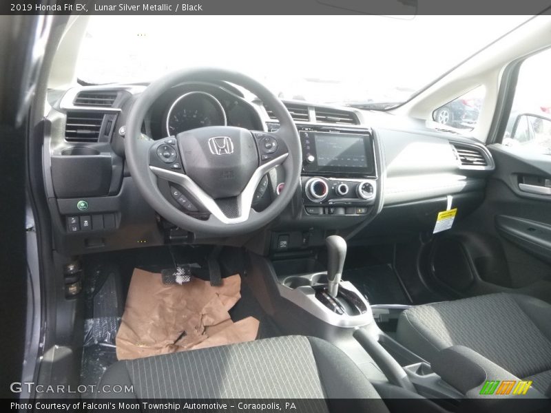 Lunar Silver Metallic / Black 2019 Honda Fit EX