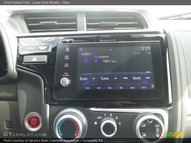 Lunar Silver Metallic / Black 2019 Honda Fit EX