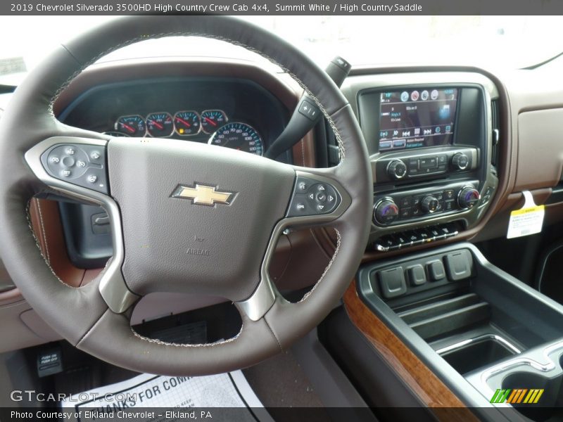 Summit White / High Country Saddle 2019 Chevrolet Silverado 3500HD High Country Crew Cab 4x4