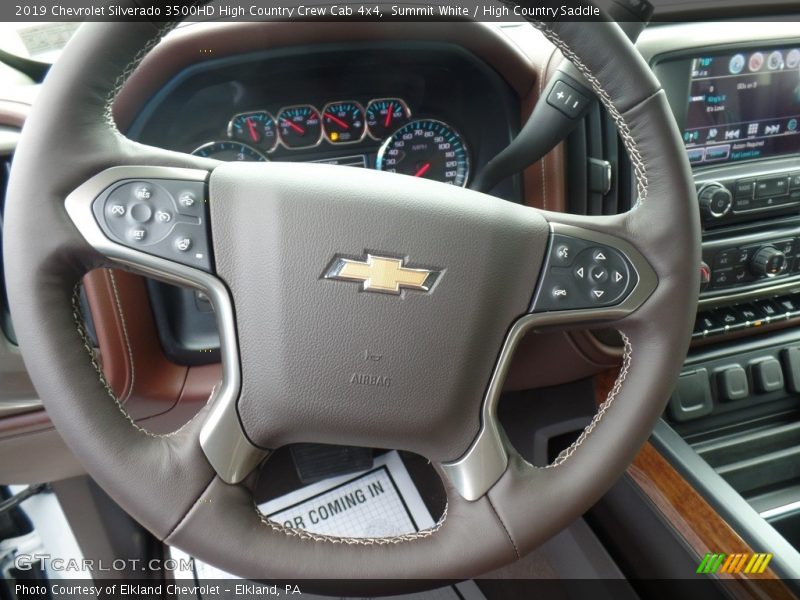 Summit White / High Country Saddle 2019 Chevrolet Silverado 3500HD High Country Crew Cab 4x4