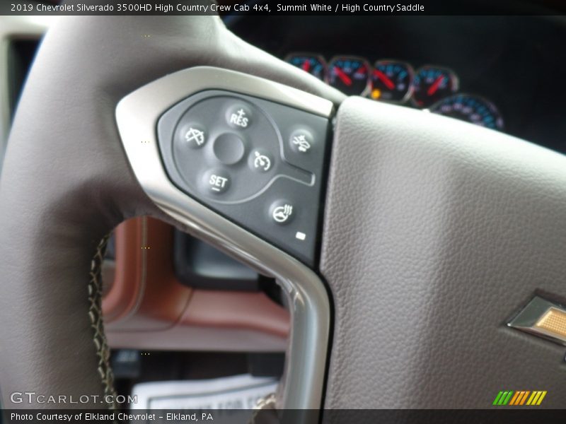 Summit White / High Country Saddle 2019 Chevrolet Silverado 3500HD High Country Crew Cab 4x4