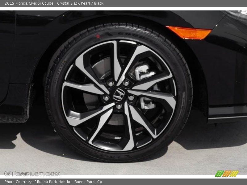 Crystal Black Pearl / Black 2019 Honda Civic Si Coupe