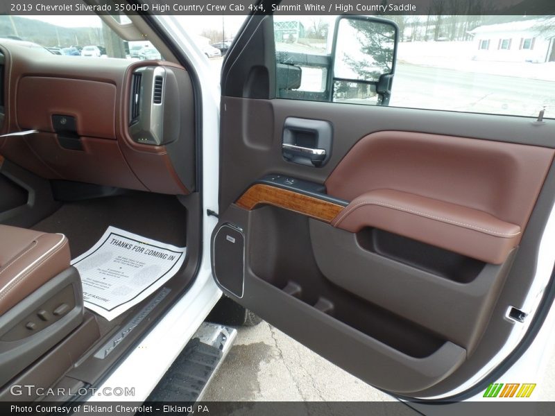 Summit White / High Country Saddle 2019 Chevrolet Silverado 3500HD High Country Crew Cab 4x4