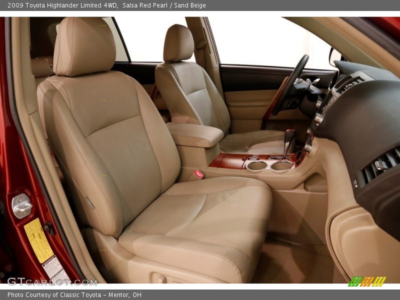 Salsa Red Pearl / Sand Beige 2009 Toyota Highlander Limited 4WD