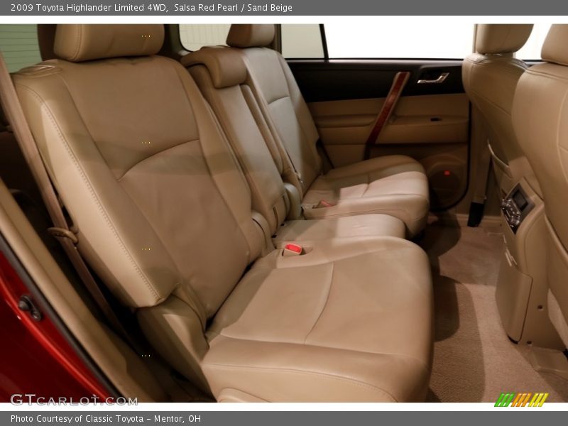 Salsa Red Pearl / Sand Beige 2009 Toyota Highlander Limited 4WD