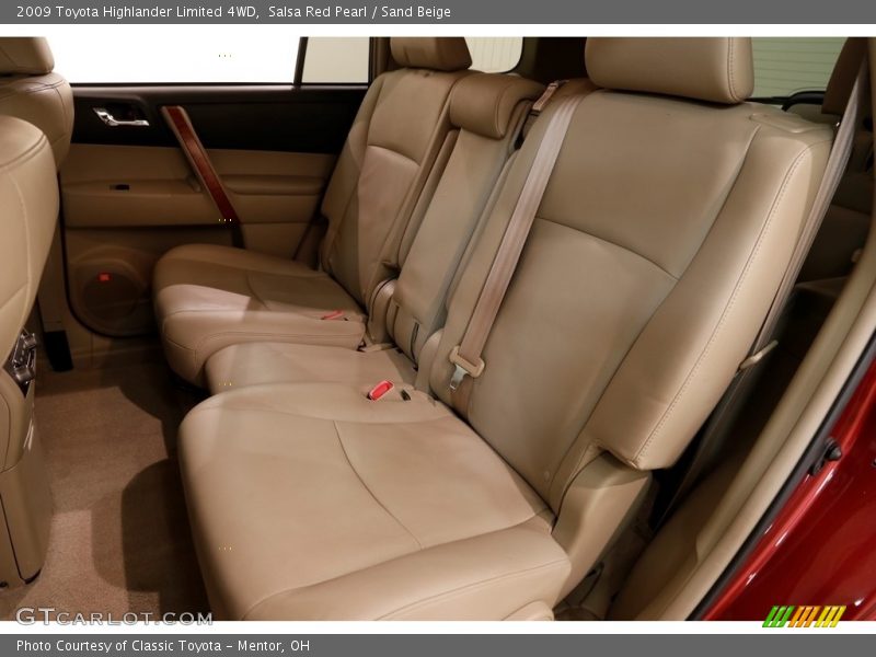 Salsa Red Pearl / Sand Beige 2009 Toyota Highlander Limited 4WD