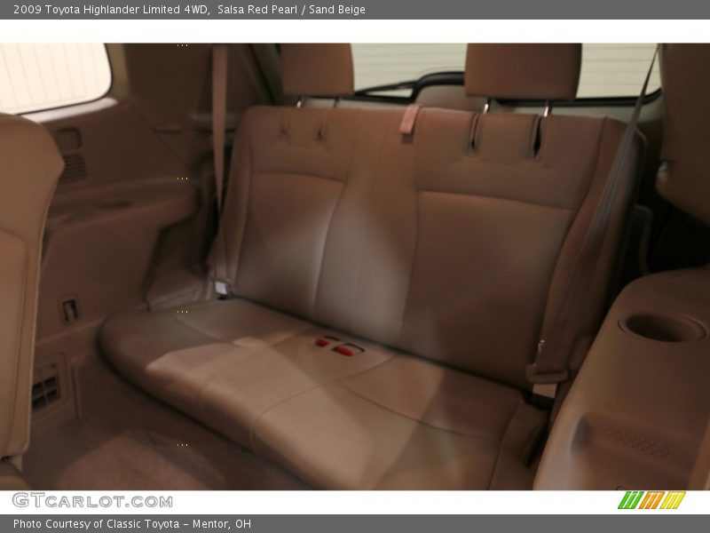 Salsa Red Pearl / Sand Beige 2009 Toyota Highlander Limited 4WD