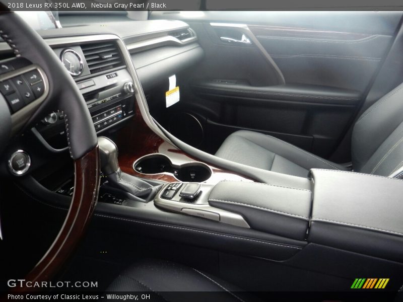 Nebula Gray Pearl / Black 2018 Lexus RX 350L AWD