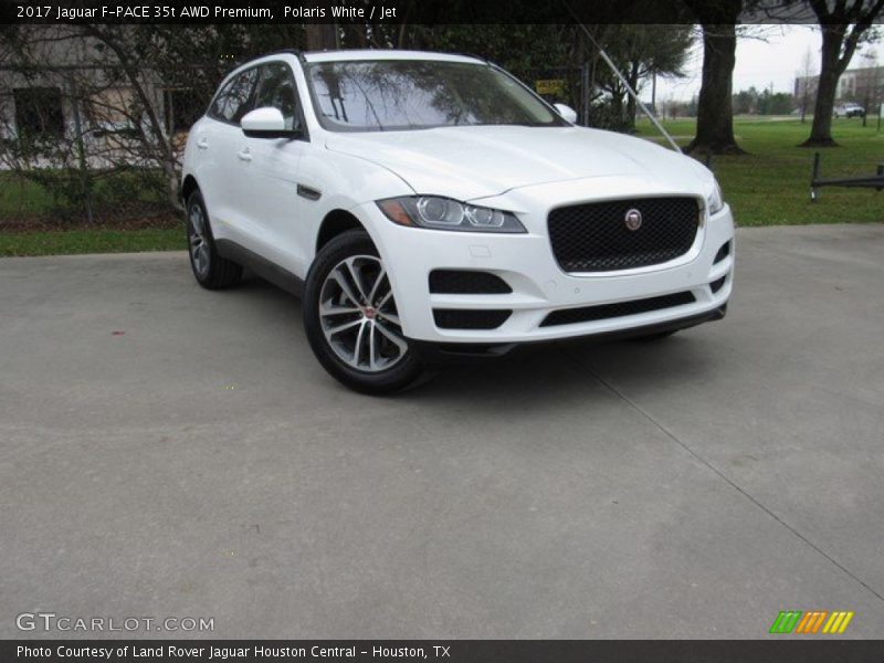 Polaris White / Jet 2017 Jaguar F-PACE 35t AWD Premium