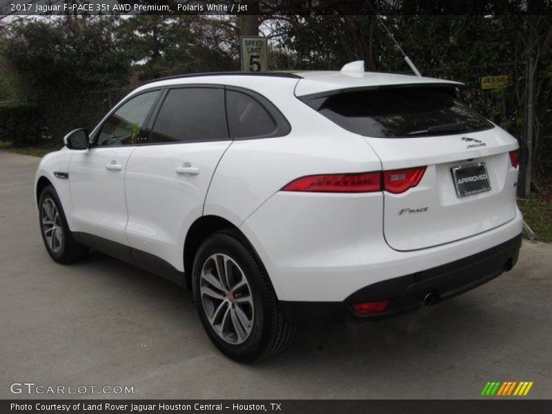 Polaris White / Jet 2017 Jaguar F-PACE 35t AWD Premium