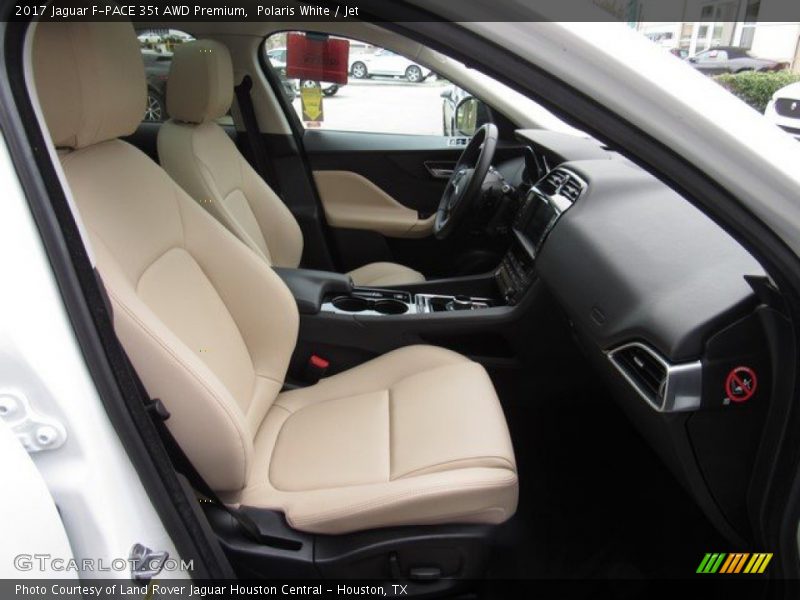 Polaris White / Jet 2017 Jaguar F-PACE 35t AWD Premium