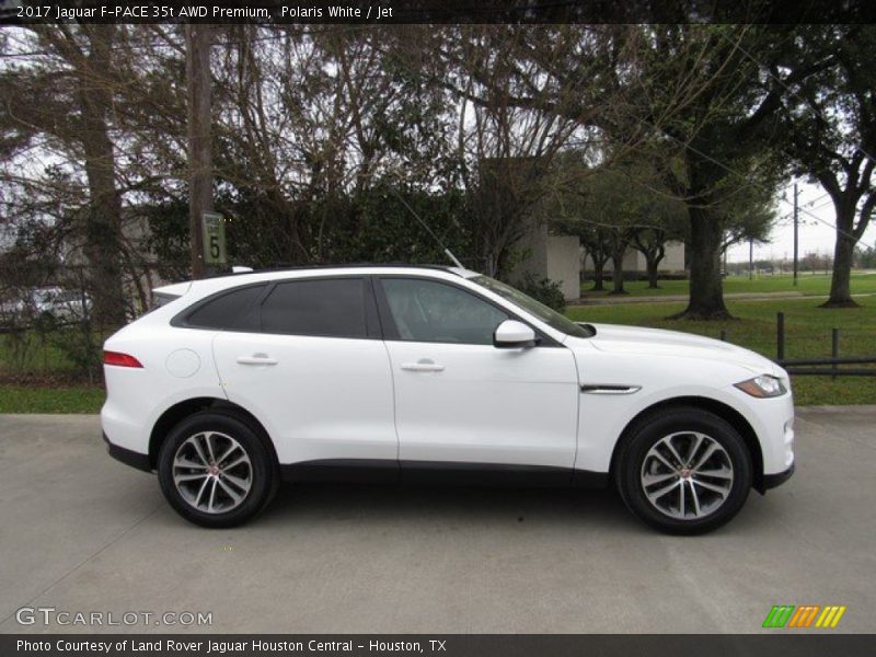 Polaris White / Jet 2017 Jaguar F-PACE 35t AWD Premium