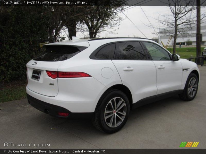 Polaris White / Jet 2017 Jaguar F-PACE 35t AWD Premium