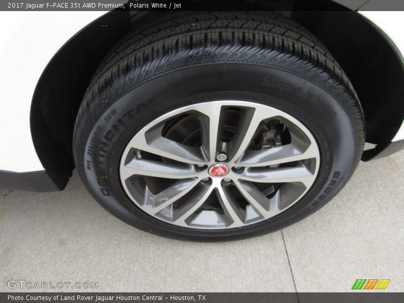 Polaris White / Jet 2017 Jaguar F-PACE 35t AWD Premium