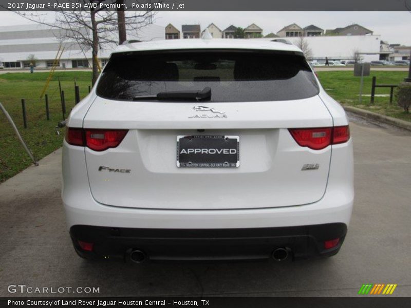 Polaris White / Jet 2017 Jaguar F-PACE 35t AWD Premium
