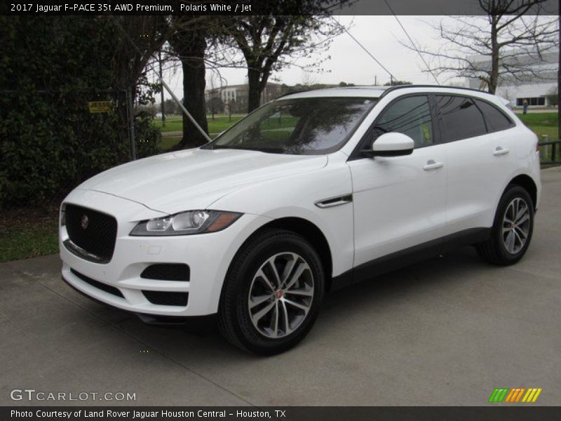 Polaris White / Jet 2017 Jaguar F-PACE 35t AWD Premium