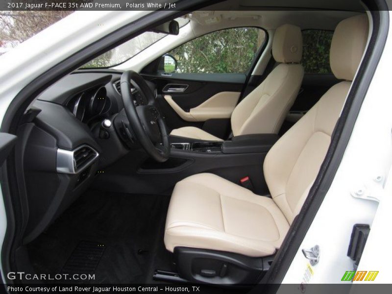 Polaris White / Jet 2017 Jaguar F-PACE 35t AWD Premium
