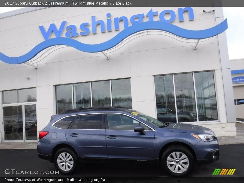 Twilight Blue Metallic / Slate Black 2017 Subaru Outback 2.5i Premium