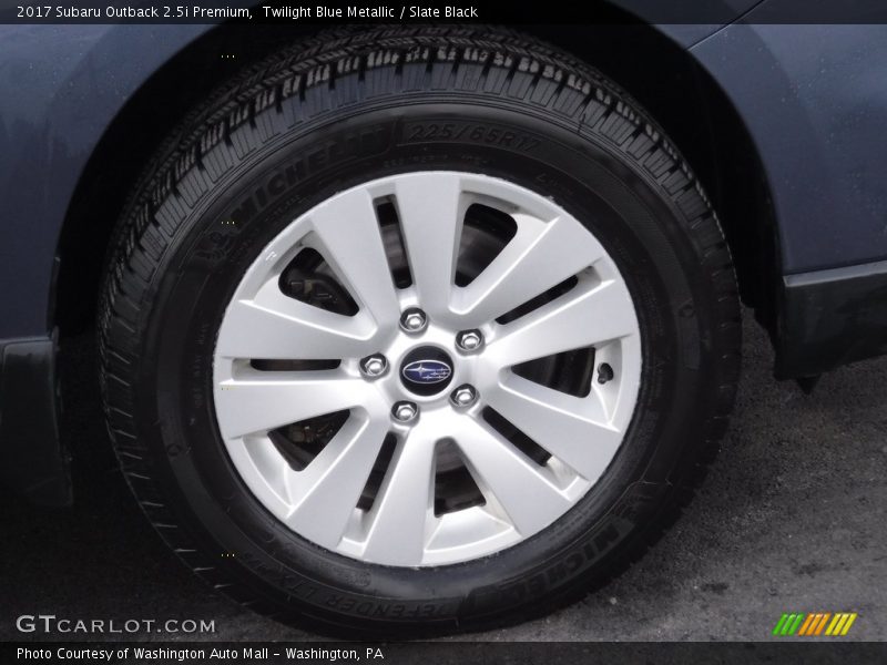 Twilight Blue Metallic / Slate Black 2017 Subaru Outback 2.5i Premium
