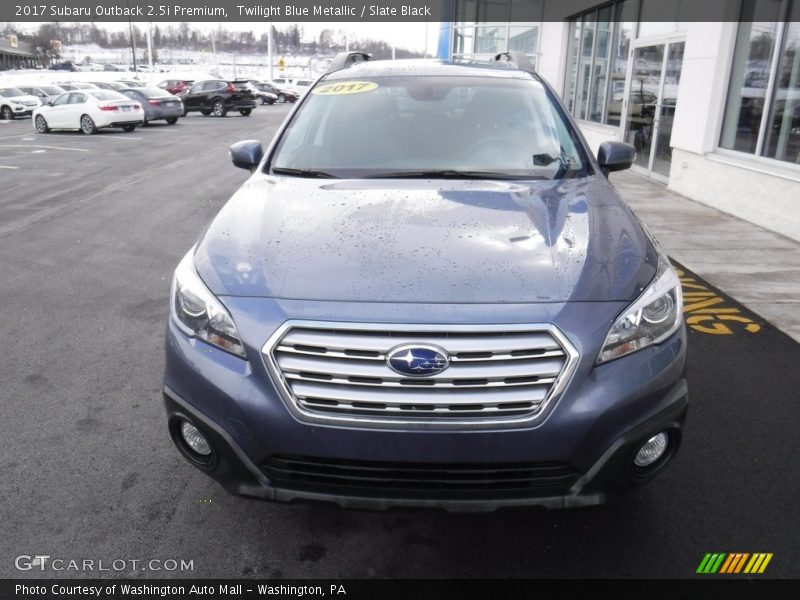 Twilight Blue Metallic / Slate Black 2017 Subaru Outback 2.5i Premium