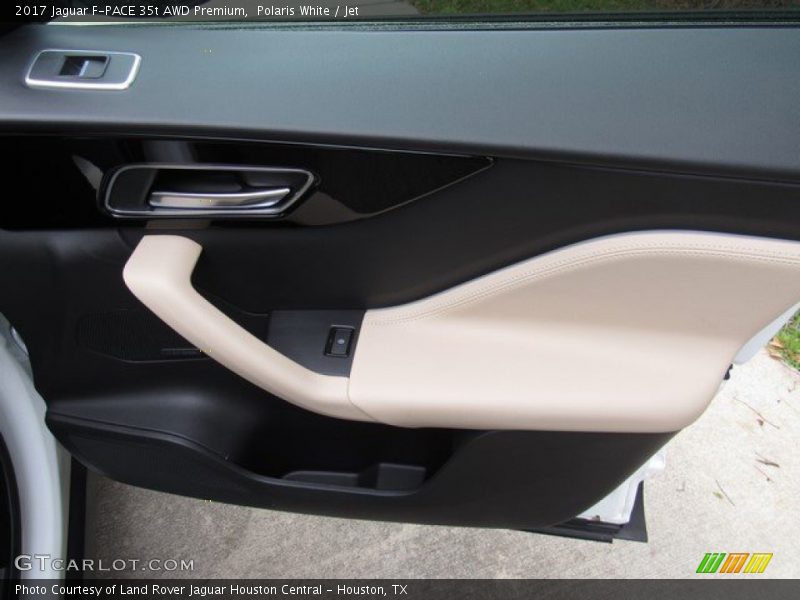 Polaris White / Jet 2017 Jaguar F-PACE 35t AWD Premium