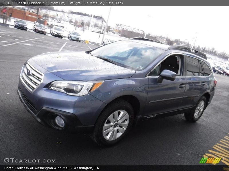 Twilight Blue Metallic / Slate Black 2017 Subaru Outback 2.5i Premium