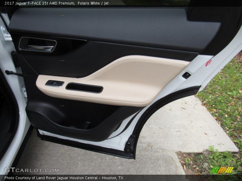 Polaris White / Jet 2017 Jaguar F-PACE 35t AWD Premium