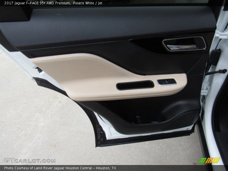 Polaris White / Jet 2017 Jaguar F-PACE 35t AWD Premium