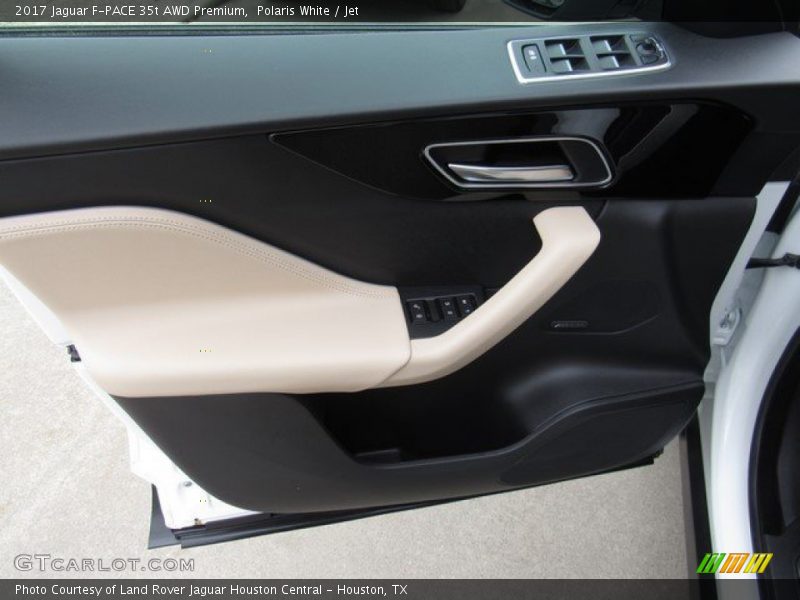 Polaris White / Jet 2017 Jaguar F-PACE 35t AWD Premium